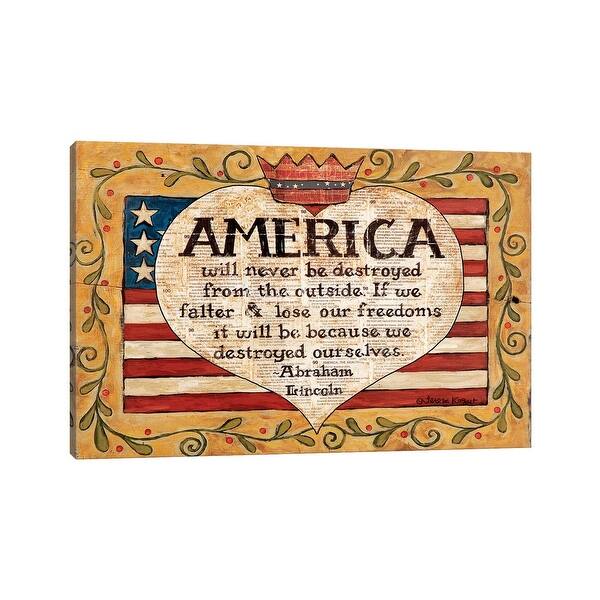slide 2 of 5, iCanvas "America" by Teresa Kogut Canvas Print