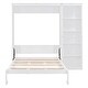 preview thumbnail 5 of 12, Full Size Foldable Wall Bed with Storage Shelves and Cabinet Design Ideal for Guest Rooms or Home Offices