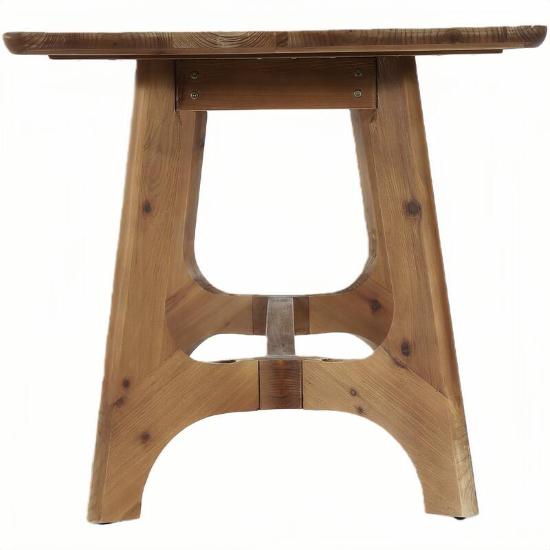 62.99" Solid Wood Executive Desk, Farmhouse Home Office Desk