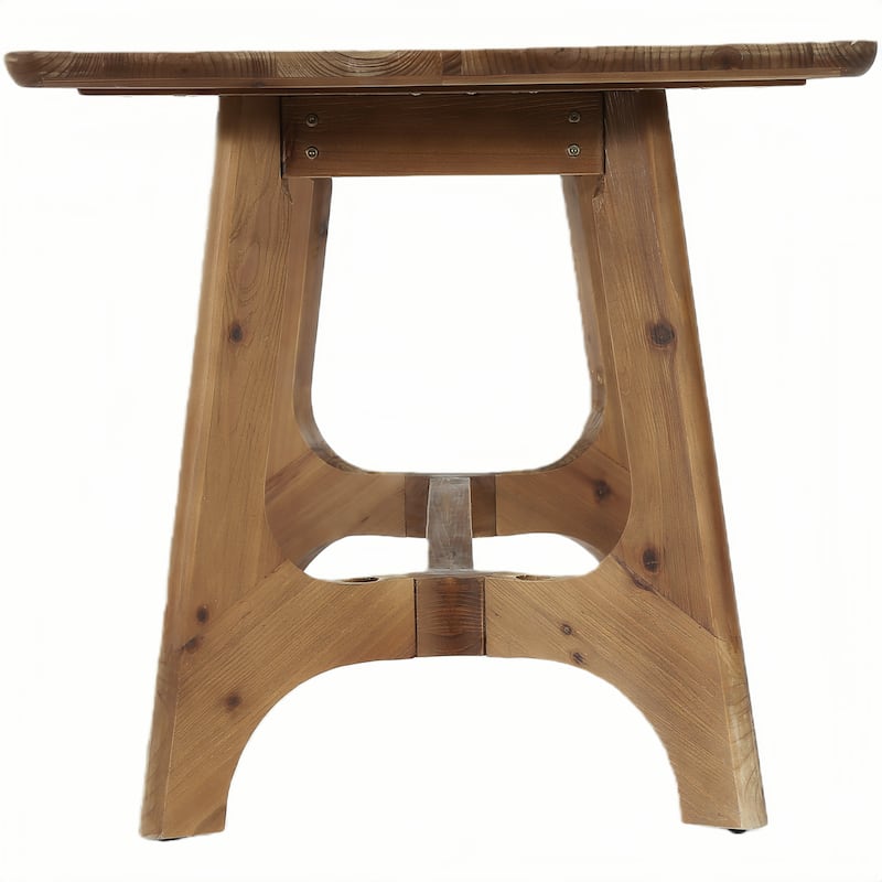 62.99" Solid Wood Rectangular Conference Table for 6