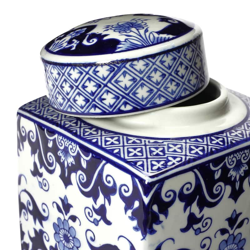 Decorative Ceramic Ginger Jar with Lid