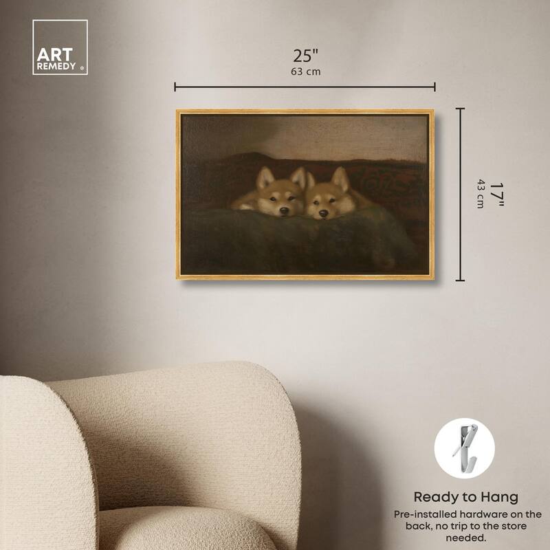 Rustic Dog Days Canvas by Art Remedy