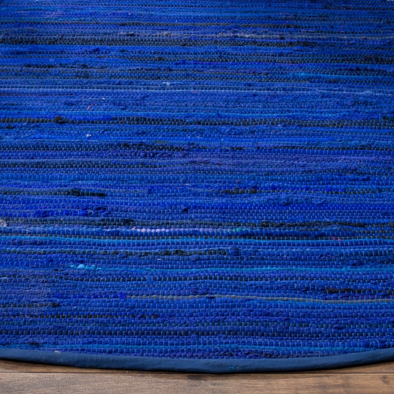 SAFAVIEH Handmade Rag Rug Sevim Casual Stripe Cotton Rug