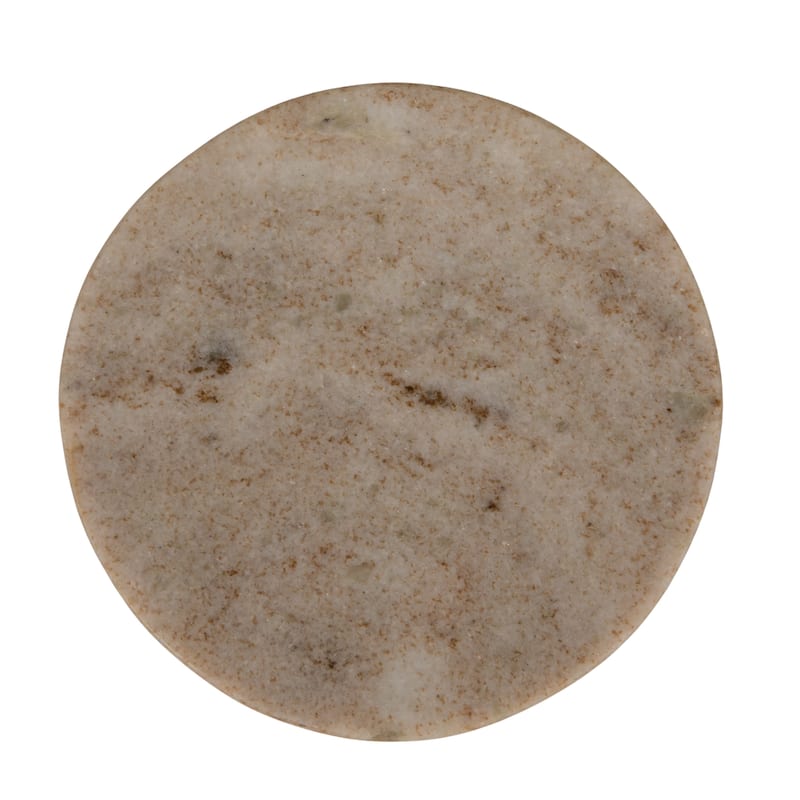 Marble Round Soapdish - 5.0"L x 5.0"W x 1.0"H