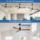 preview thumbnail 35 of 86, Sofucor 48/52 Inch Ceiling Fan with Light, Solid Wood Blades for Living Room, Bedroom,Smart Optional