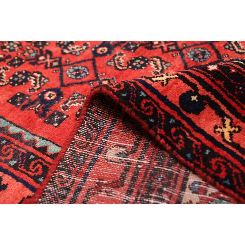 ECARPETGALLERY Hand-knotted Andelz Red Wool Rug - 5'1 x 9'4