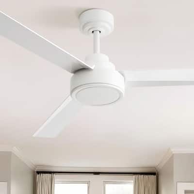 Cusp Barn 52-inch Modern Farmhouse Ceiling Fan Without Light, 6-Speed Reversible 3 ABS Blades Ceiling Fan With Remote