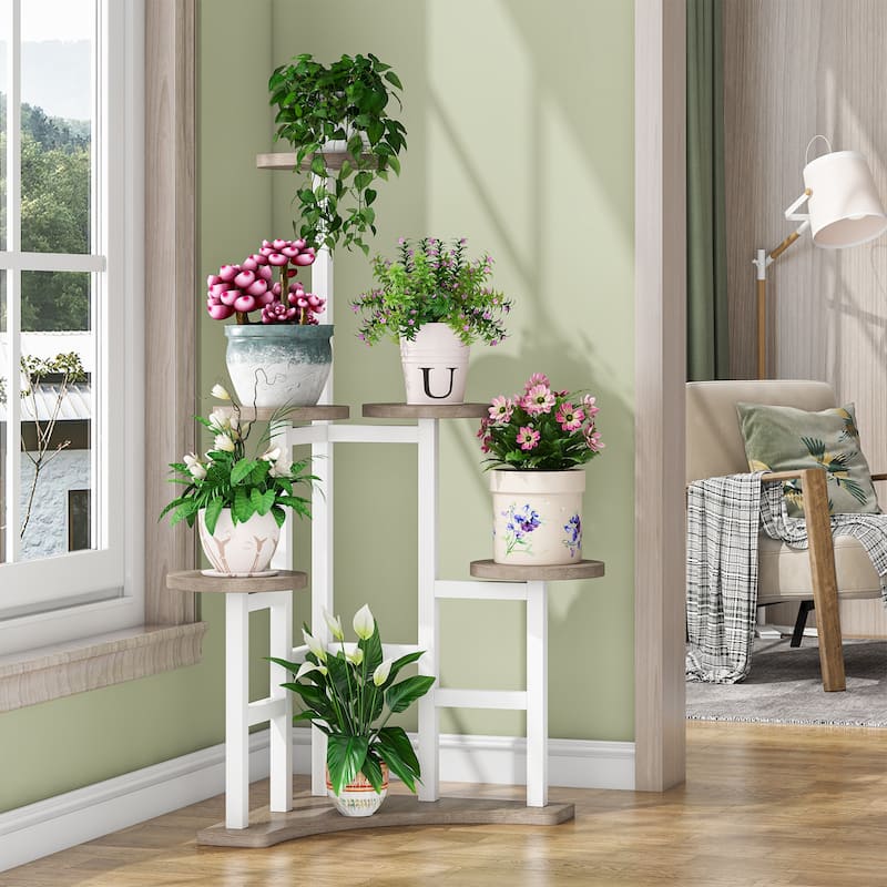 Corner Plant Stand Indoor 6 Tiered Plant Shelf Flower Stand