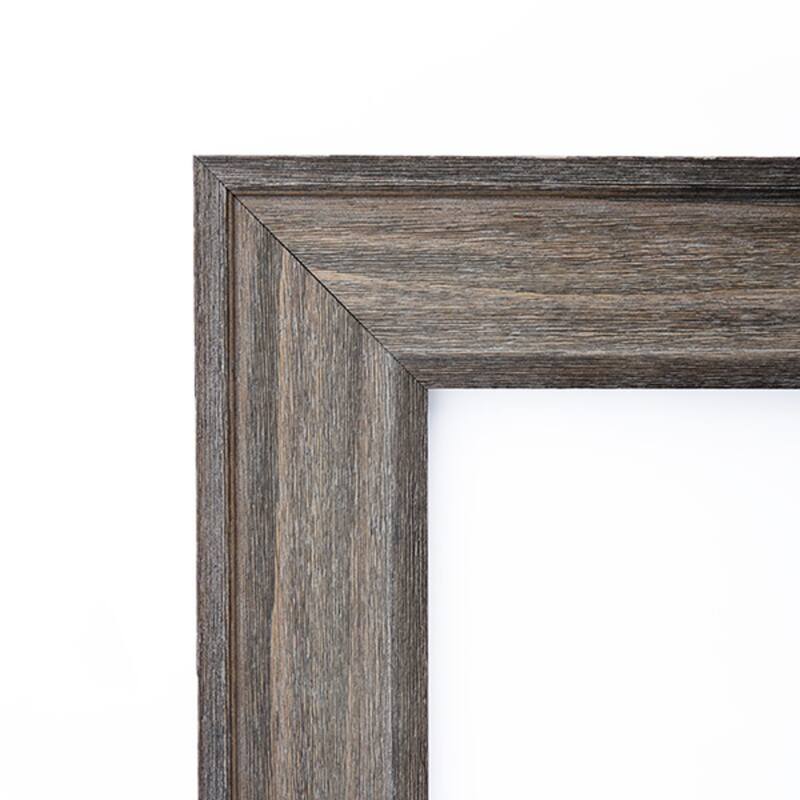 Country Barnwood Framed Non-Beveled Custom Wall Mirror, Bathroom Vanity Mirror