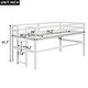 preview thumbnail 4 of 10, Wood Twin Size Loft Bed with Side Ladder and Underbed Storage