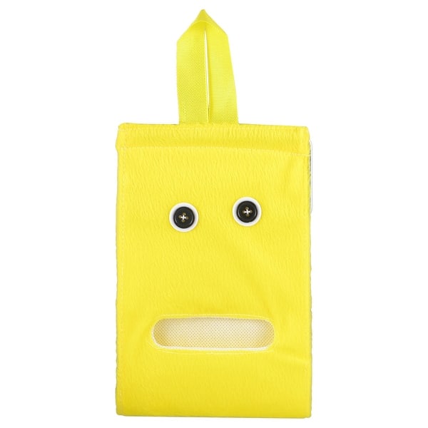 Unique Bargains Home Bedroom Yellow Plush Paper Facial Tissue Napkin