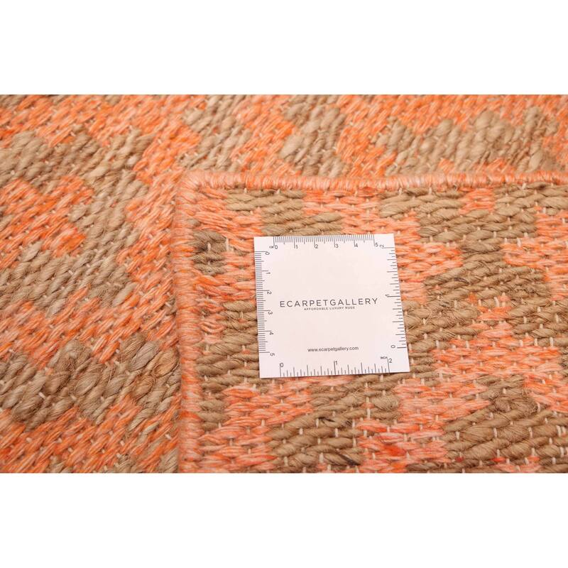 ECARPETGALLERY Flat-Weave Palas Denizli Coral Kilim - 5'3 x 7'4