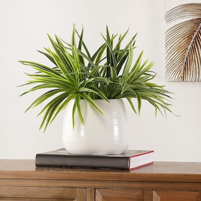 SAFAVIEH Faux Orchid Potted Plant - 17.7" W x 16.5" L x 16.9" H