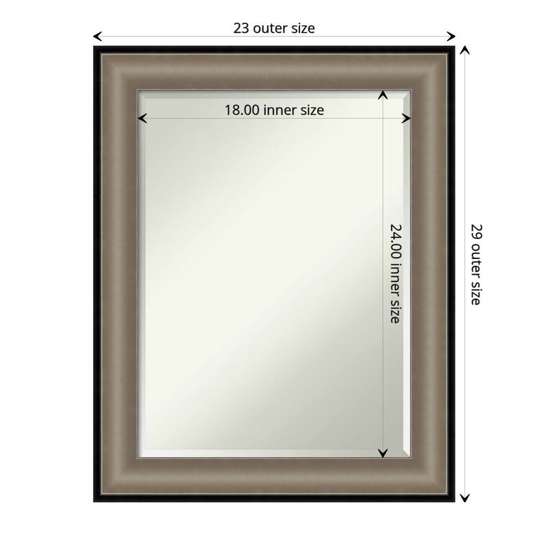 Beveled Bathroom Wall Mirror - Imperial Frame