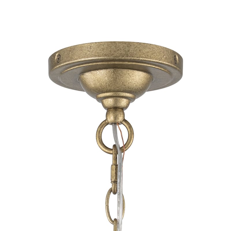 Mid-Century White Fabric Round Drum Cage Pendant Ambient Light