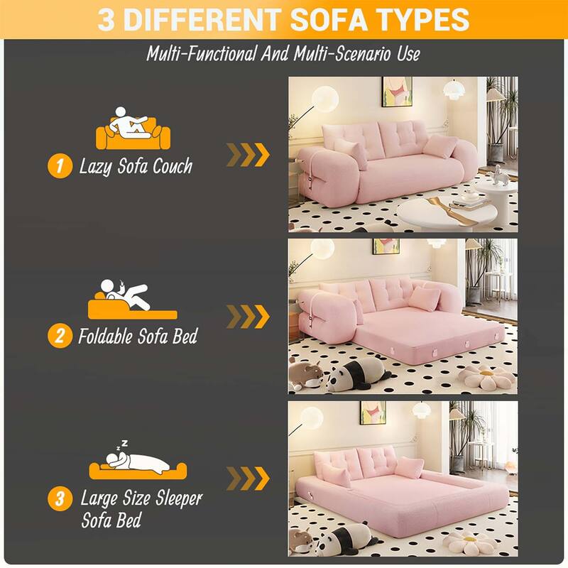 Versatile Design Convertible Sofa Bed