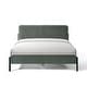 preview thumbnail 13 of 18, Cream Corduroy Queen Upholstered Bed With Metal Leg