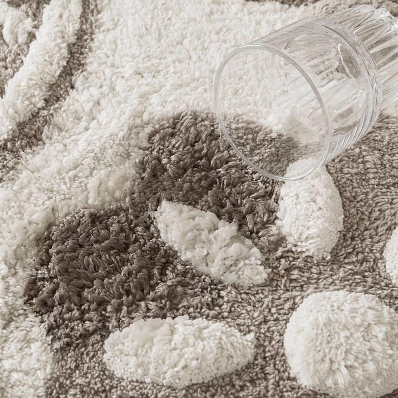 Madison Park Marrakesh Medallion Cotton Tufted Bath Rug