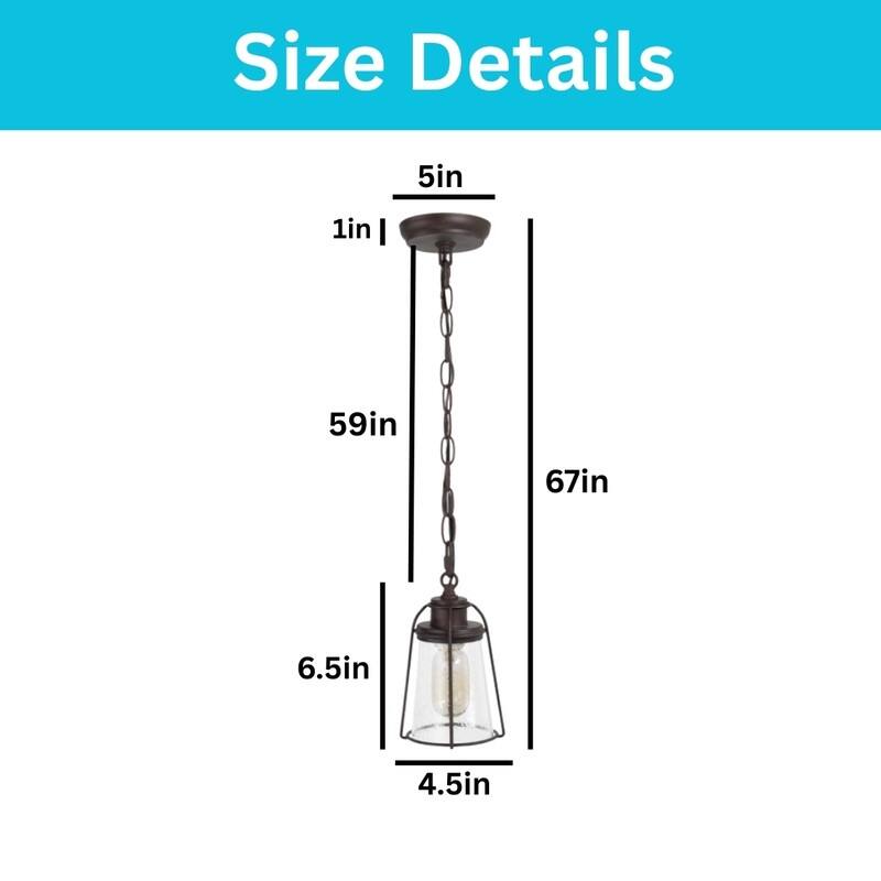 Farmhouse kitchen island light bronze hanging light glass, metal pendant light