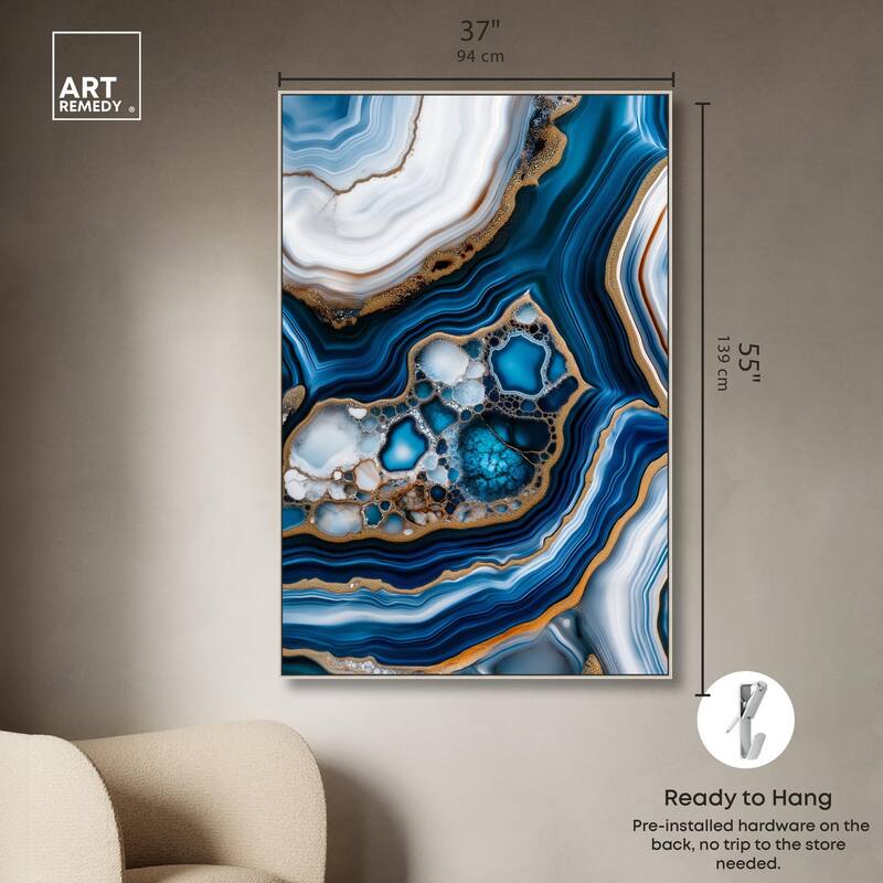 Azure Alveoli II Canvas by Art Remedy