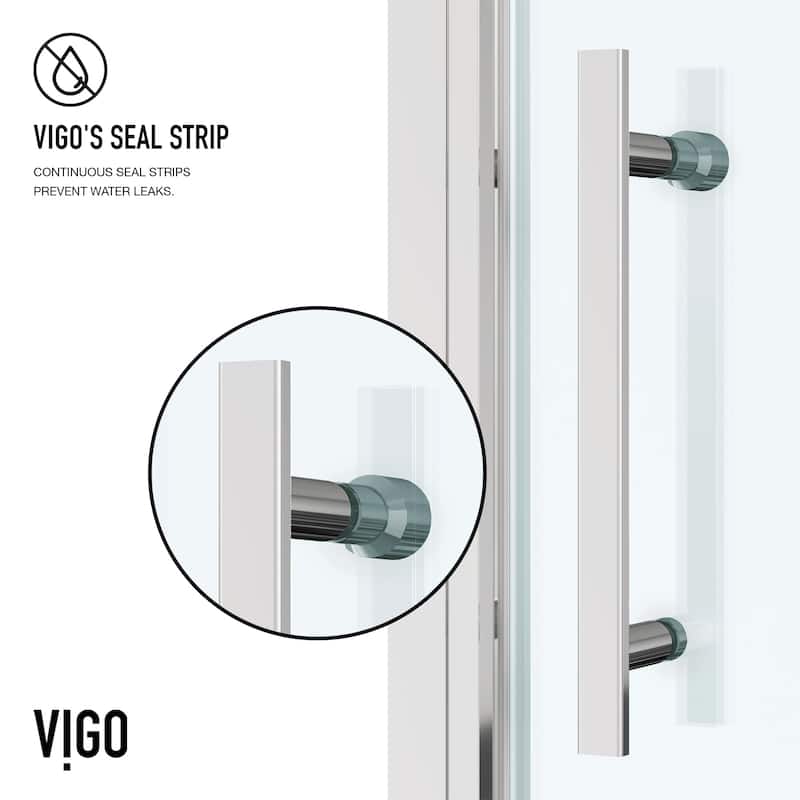 VIGO Astoria Framed Pivot Shower Door
