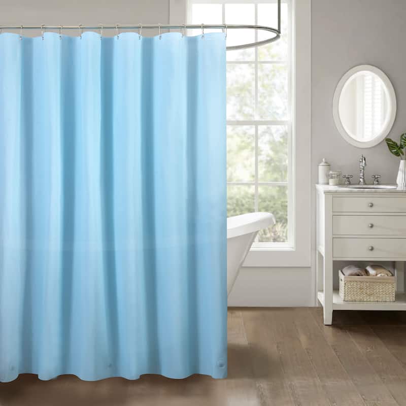 Olivia Grey 3 or 6 Gauge Waterproof Shower Liner - Sky Blue - 3 Gauge