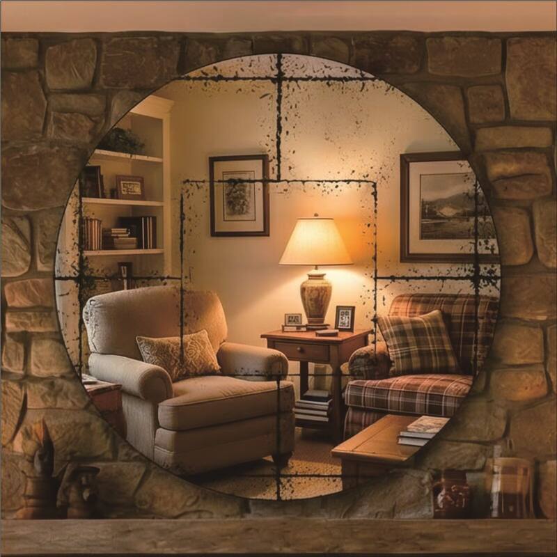 Round Wall Mounted Mirror Versatile Home Decor Ideal