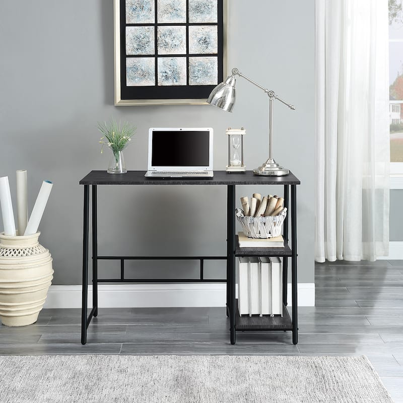 Frame Works 40" Desk with Two Storage Shelves