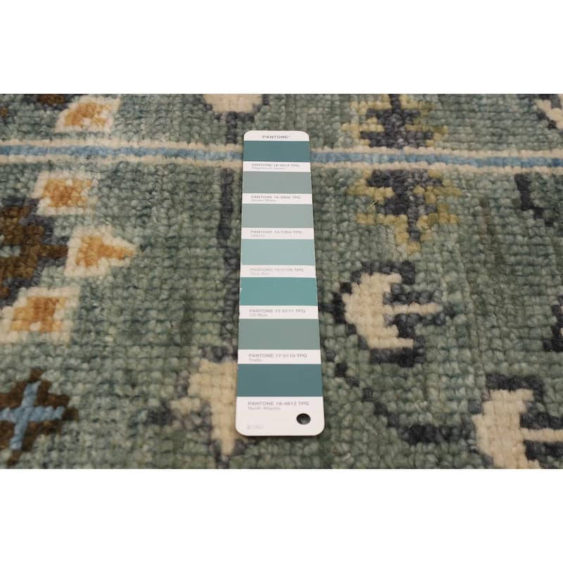 ECARPETGALLERY Hand-knotted Jules Serapi Teal Wool Rug - 8'1 x 8'0