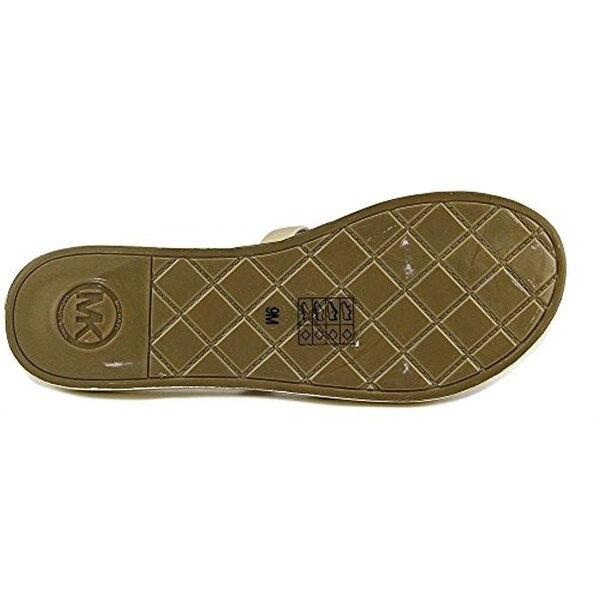 michael kors keiko metallic slide