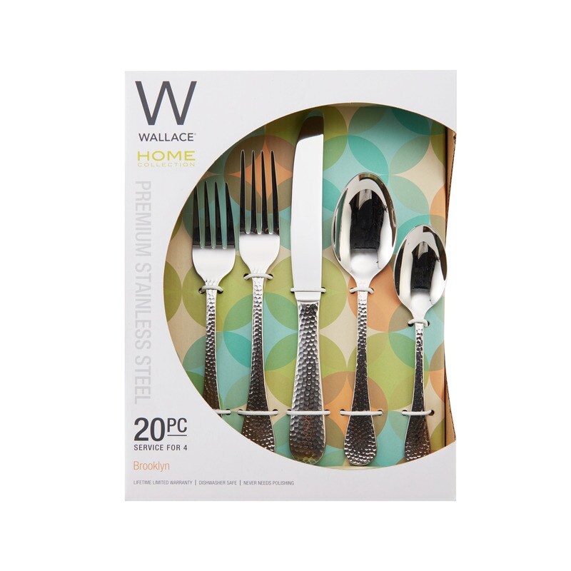Wallace Home Brooklyn 20-Piece Flatware Set, Service for 4 - On