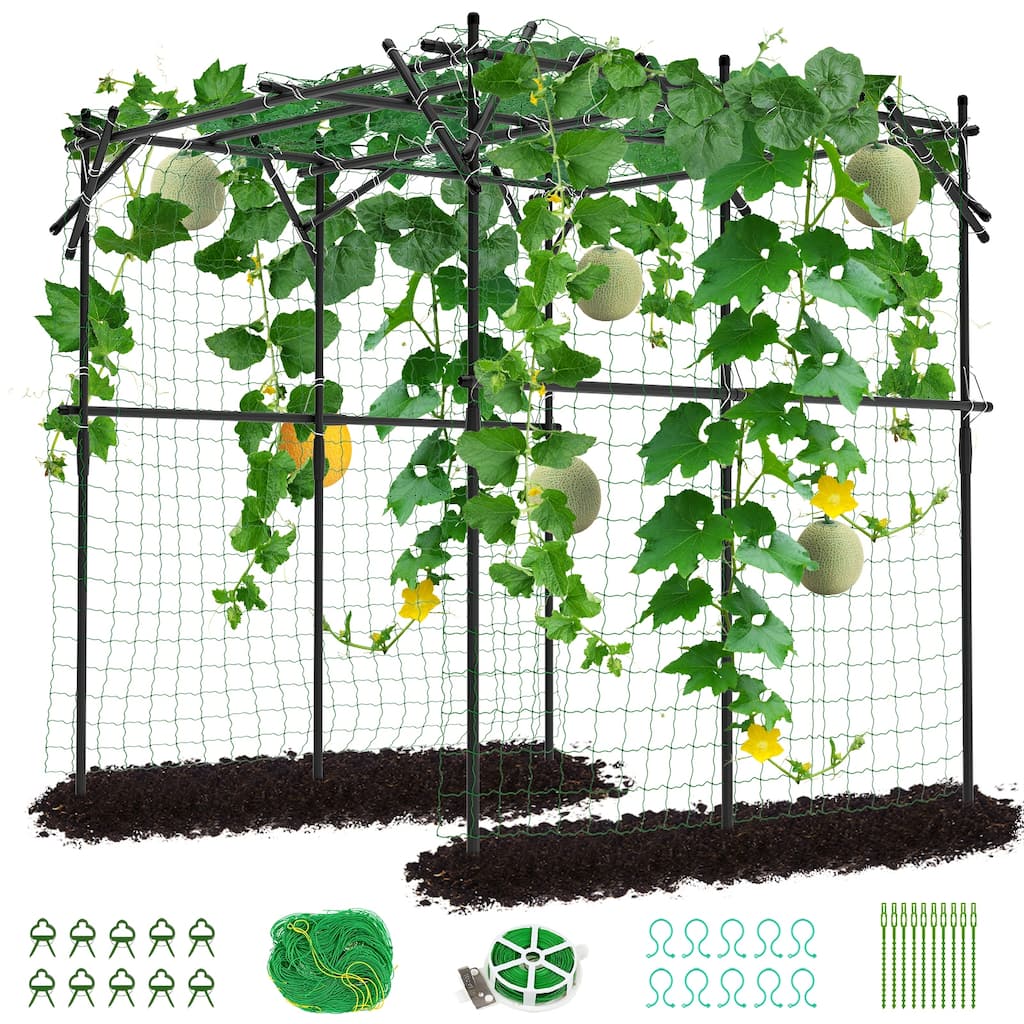 DoCred Garden Trellis for Climbing Plants, Outdoor Metal Trellis