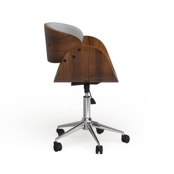 Shop Carson Carrington Gavle White Wood Mid Century Office Chair Overstock 20543728