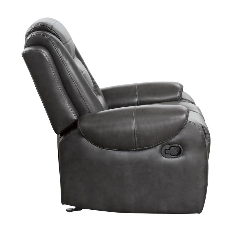 Faux Leather Manual Recliner for Living Room