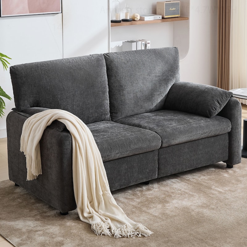 Comfortable Down-Filled Sofa for Living Room and Bedroom, Enhancing Home Style