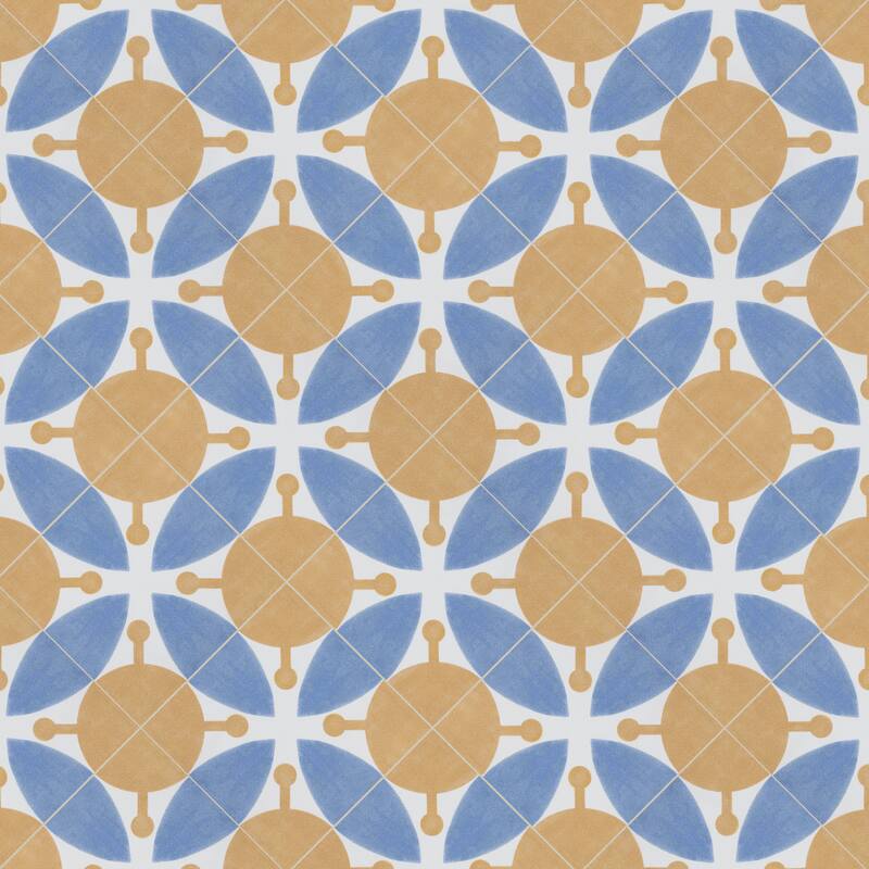 Merola Tile Revival Mini Leaf 3-7/8" x 3-7/8" Ceramic Floor and Wall Tile
