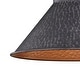 preview thumbnail 6 of 4, Outland Black Farmhouse Outdoor Dome Barn Post Light - 10-in W x 20-in H x 12.25-in D