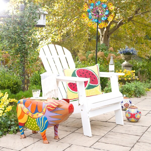 Colorful Folk Art Pig Side Table - Bed Bath & Beyond - 35851074