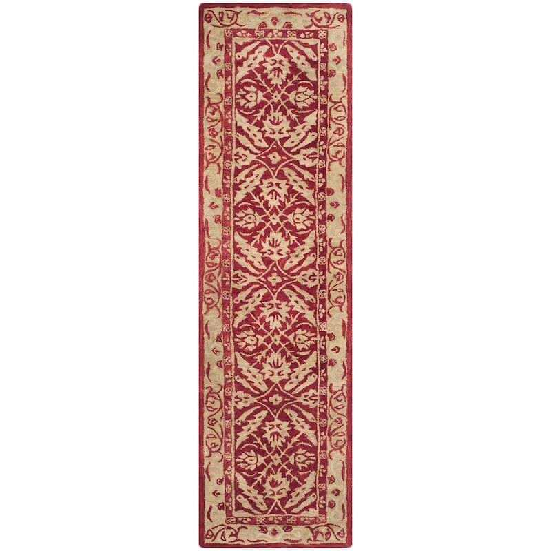 SAFAVIEH Handmade Anatolia Doro Traditional Oriental Hand-spun Wool Rug