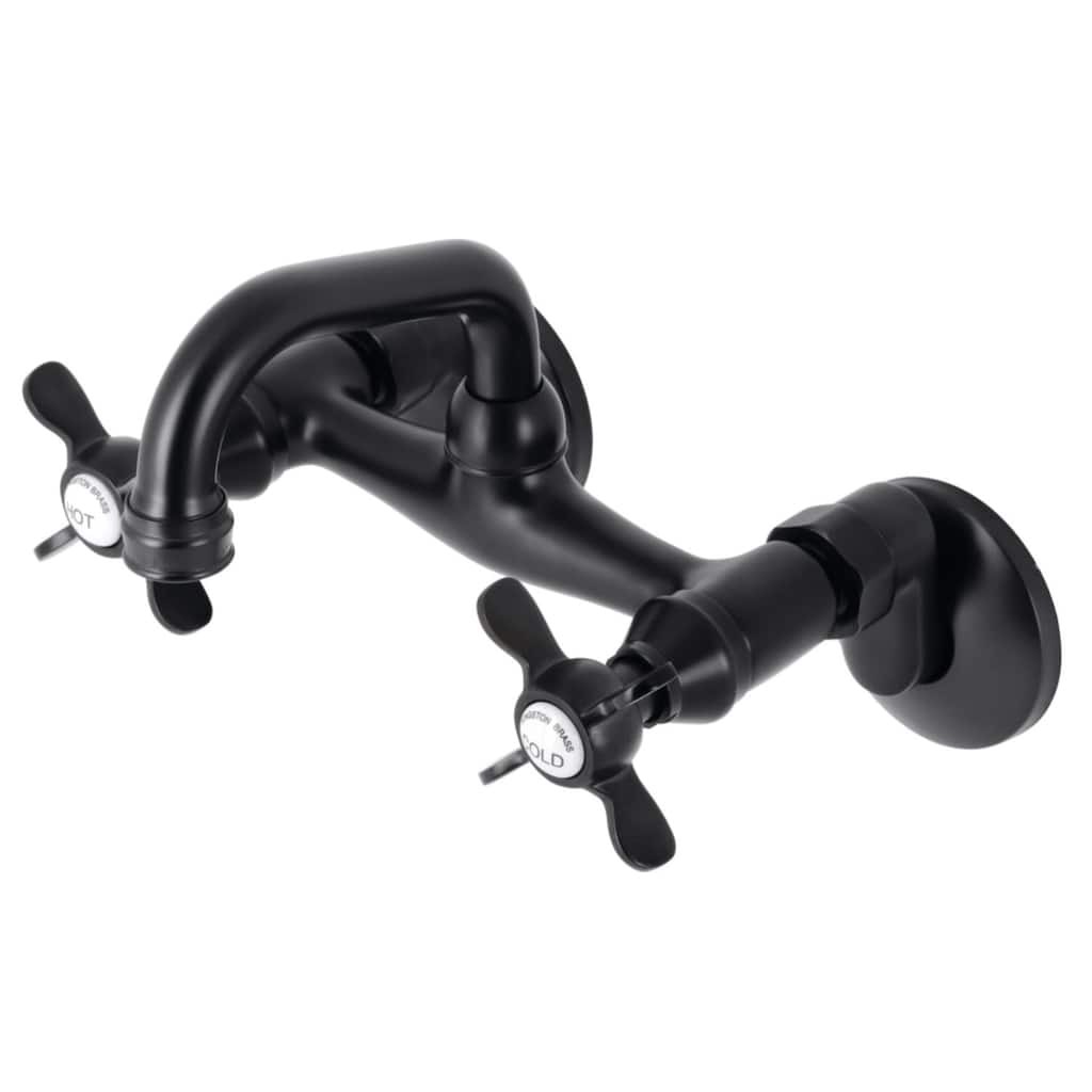 Kingston Brass KS112 Kingston 1.8 GPM Wall Mounted Bridge Bar Faucet