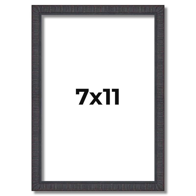 7x11 Frame Brown Picture Frame - Complete Modern Photo Frame Includes