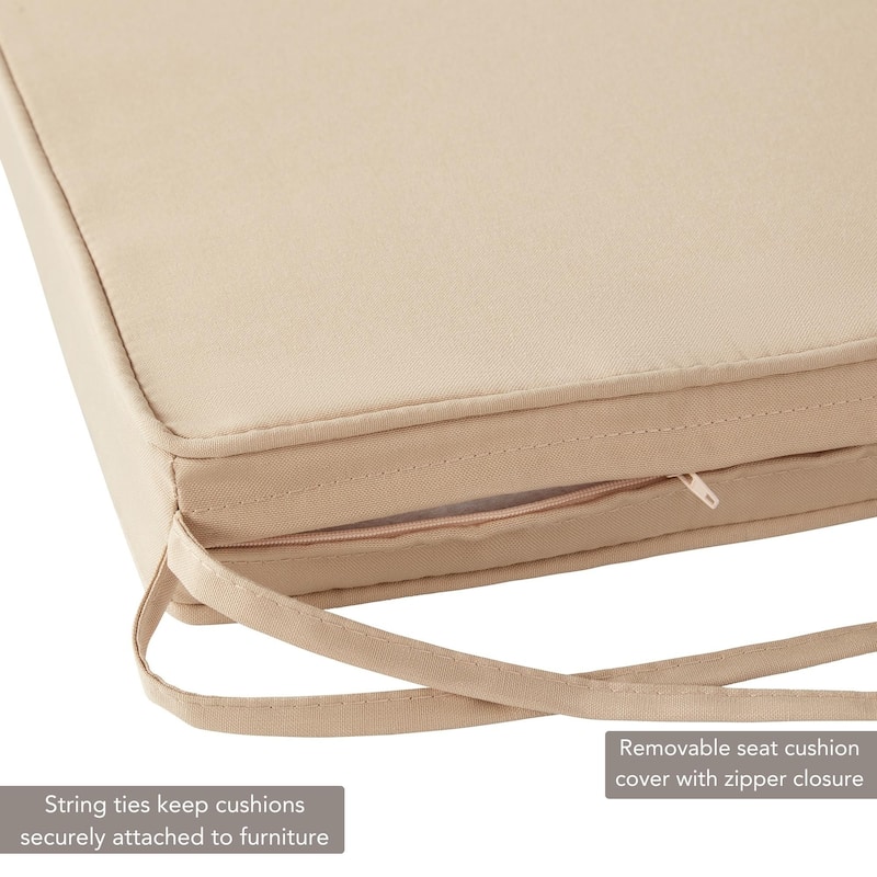 Greendale Home Fashions 18" Square Outdoor Chair Pad (Set of 2)