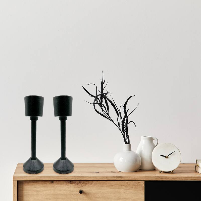 Decorative Handmade Aluminum Modern Candle holder Set of 2