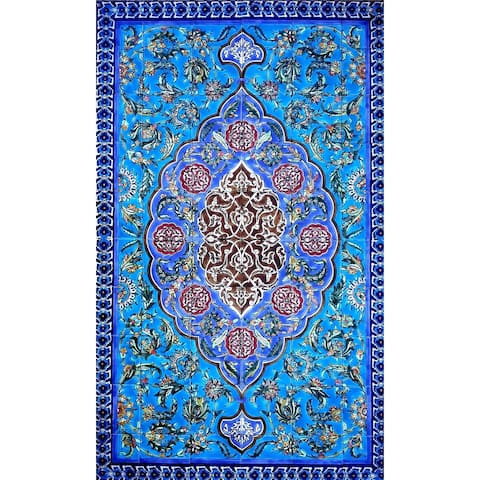 36in x 60in Intricate Area Rug Persian Design 60pc Ceramic Tiles Set