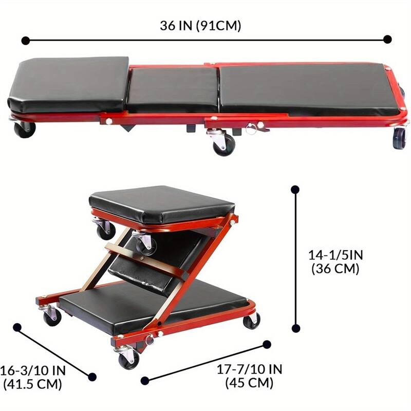 Foldable Z-Shaped Spider Car,2-in-1 Rolling Folding Crawling Seat - Multi