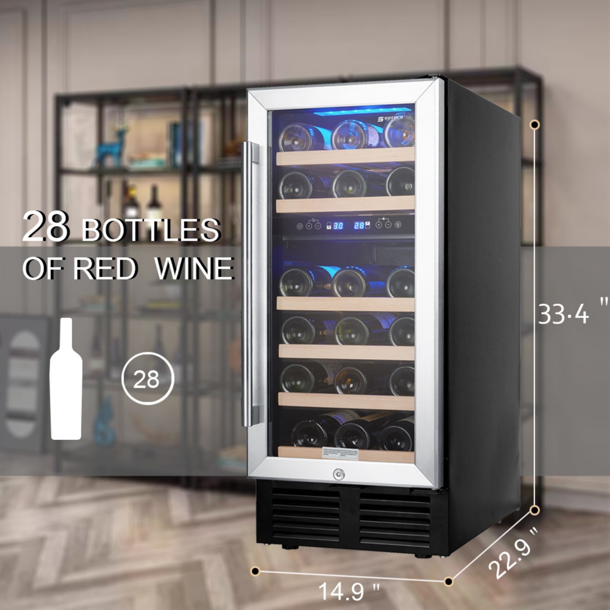 Refrigerator with discount digital temperature control