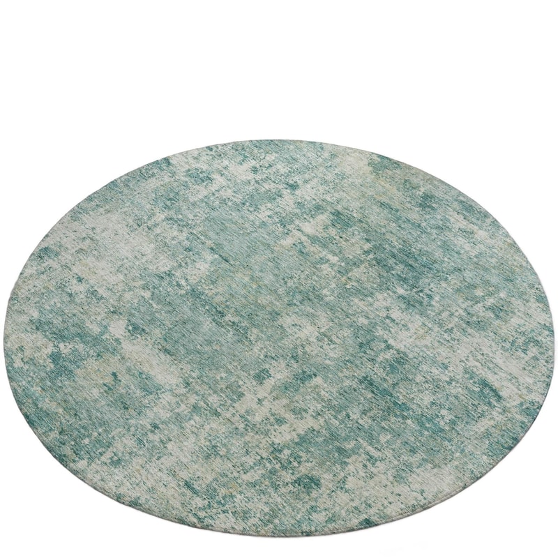 HomeRoots Abstract Transitional Rectangle Outdoor Rug