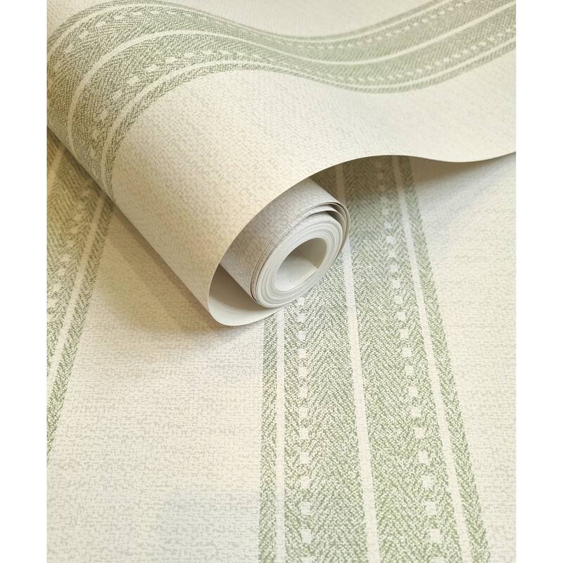 Linen Stripe Non-pasted Wallpaper – 396 in x 20.8 in