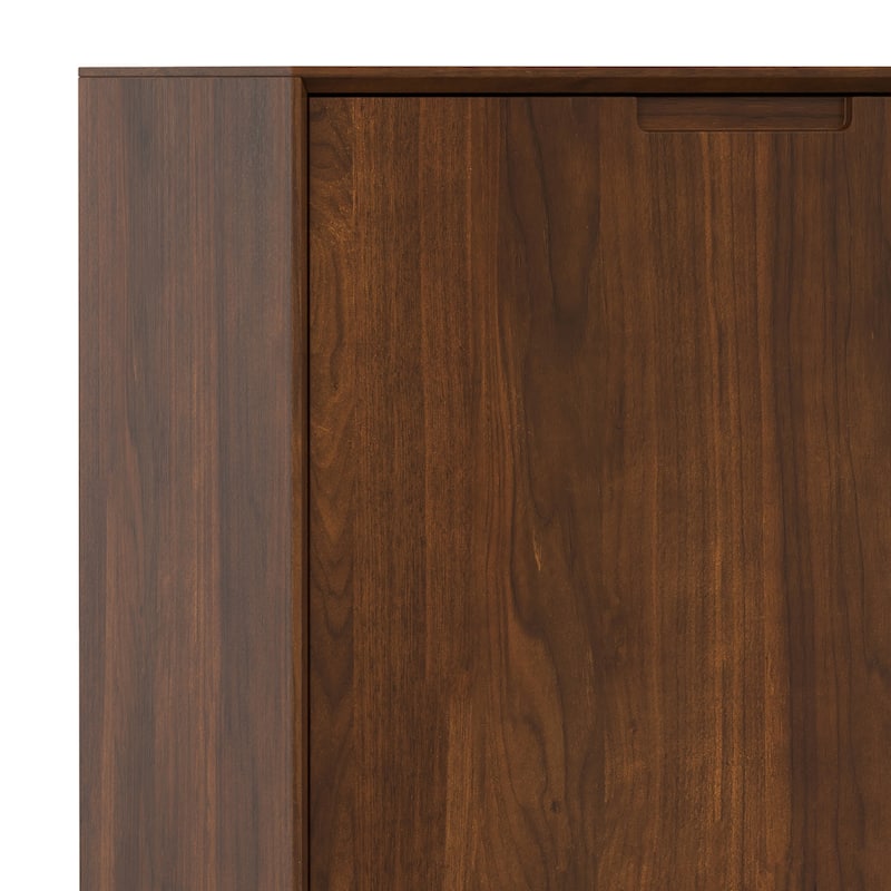 Simpli Home Banting SOLID HARDWOOD & Metal 58x18" Rectangle Modern 3 Door Sideboard Buffet - 18" D x 58" W x 36" H