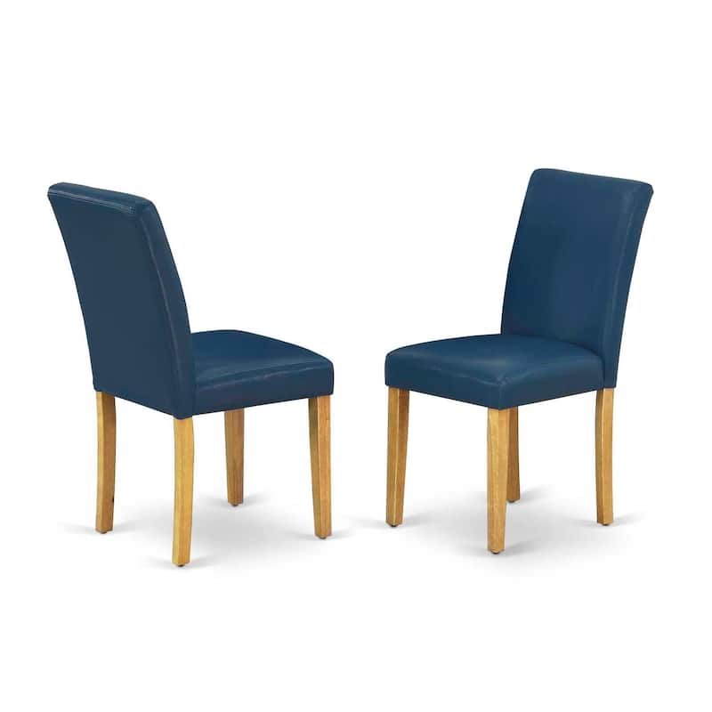 Tuscan Oval Dining Set 5pc - 42-60" Table w/ Leaf & 4 PU Leather Chairs - HomeStock